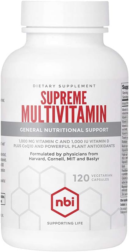 120ct Daily Multivitamin with Vitamin A, C, D, E, K, B6, B12 Multi Mineral Veggie Capsules D55385