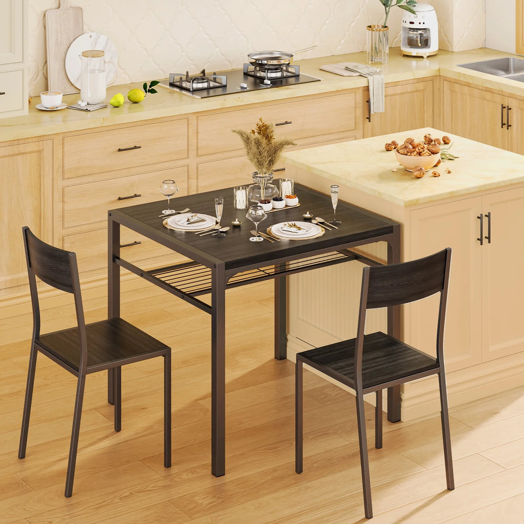 4 Piece Dining Table with 2 Chairs and Bench O42023
