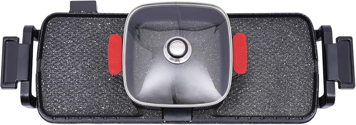 2 in 1 Smokeless Indoor Non-Stick Electric Grill Hot Pot H421763