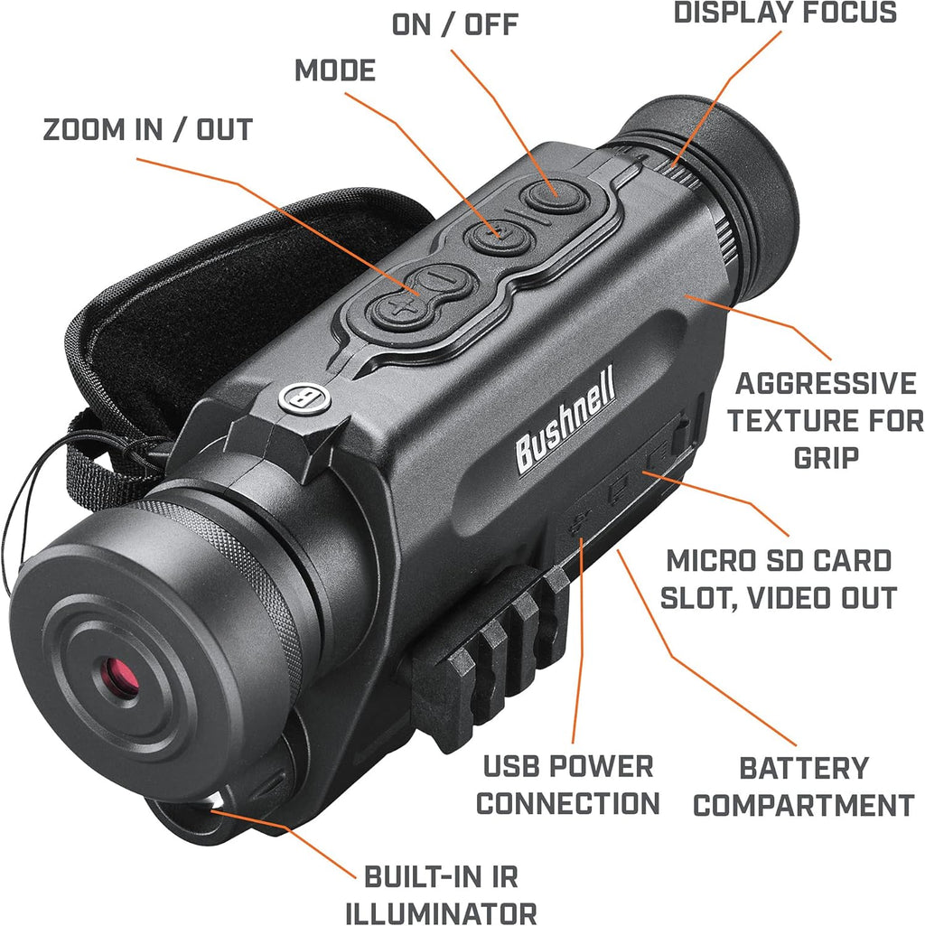 Night Vision Monocular with Infrared Illuminator and Video Recording G426