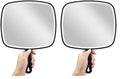 Extra Large Black Handheld Mirror with Handle M183890