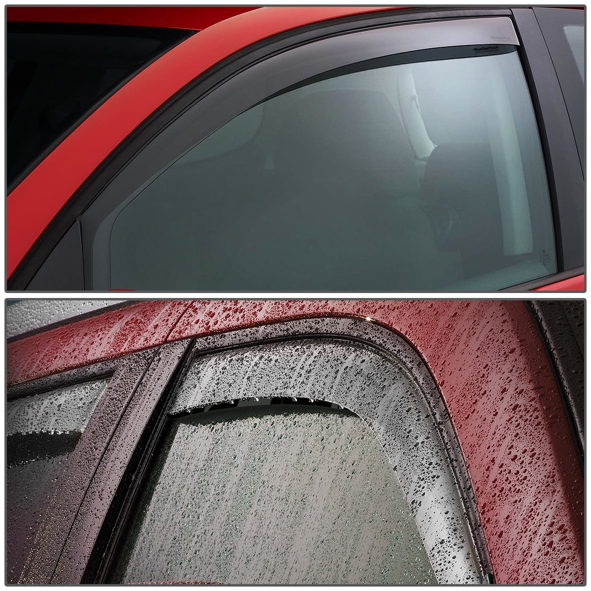 Window Vent Visor Deflector Rain Guard (Dark Smoke) J43887