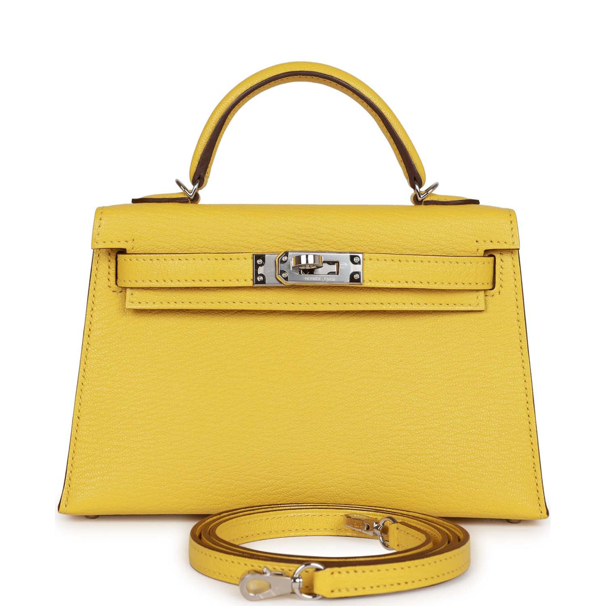 Jaune de Naples Verso Chèvre Palladium Hardware Bag W71952