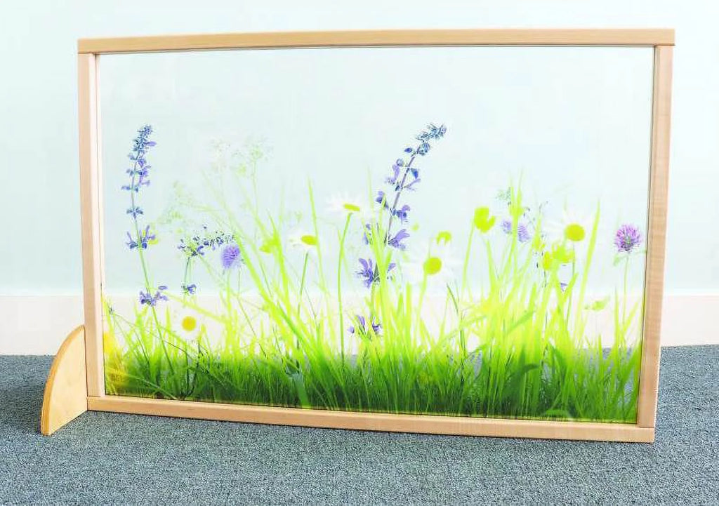 36 in. Clear Acrylic Room Divider Panel S380