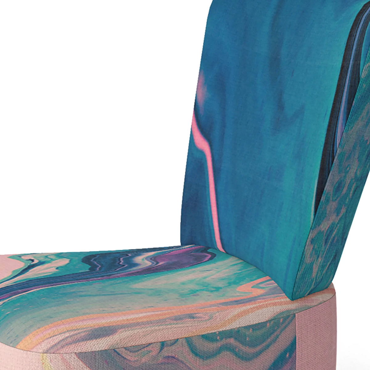Emerald And Pink Marbled Accent Chair K53775