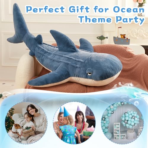 51 inch Giant Whale Shark Stuffed Animal Plush O81665