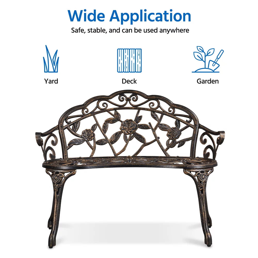 Outdoor Metal Bench W949