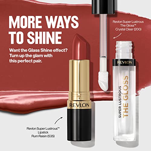 Super Lustrous Glass Shine Lipstick, 007 Glazed Mauve, 0.15 Oz L944