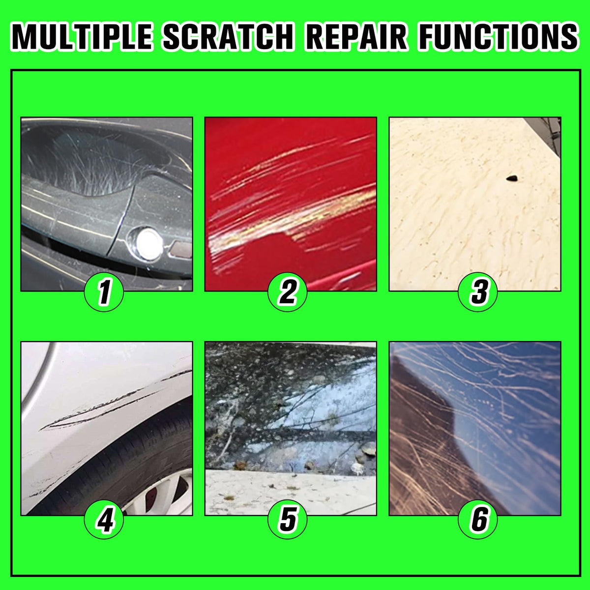 12 Pcs Nano Sparkle Car Scratch Remover Cloth Q31786