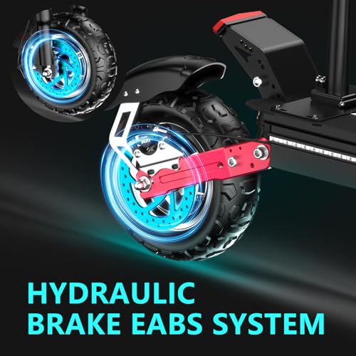 Electric Scooter 5600W Dual Motor 50MPH 45Miles 11" Off Road Folding D457554