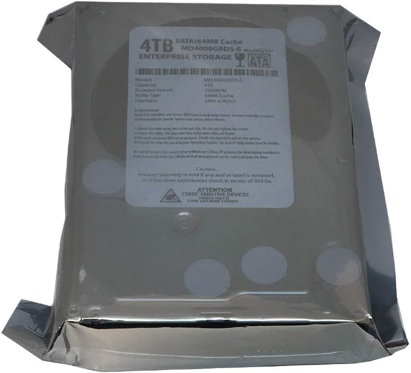 4TB 7200RPM 64MB Cache SATA III 3.5" Internal Hard Drive Pack of 2 Q855