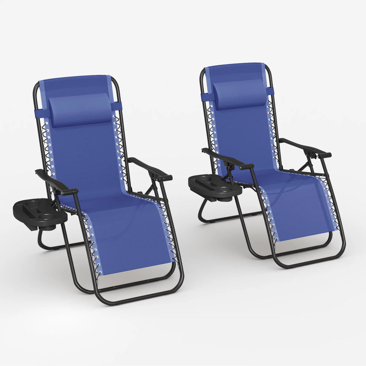 2 Pack Blue Zero-Gravity Chair H197668