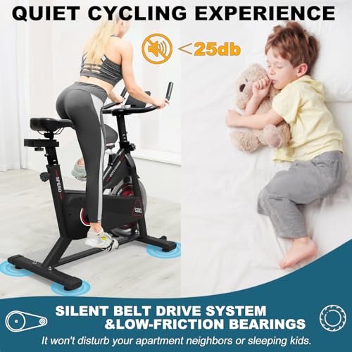 Silent Belt Drive Exercise Bike with LCD Monitor N921