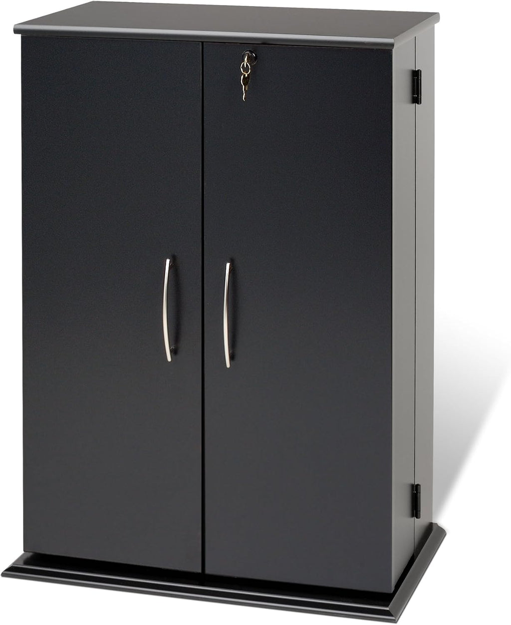 Black Locking Media Storage Cabinet L87416
