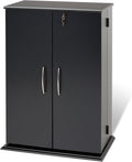 Black Locking Media Storage Cabinet L87416