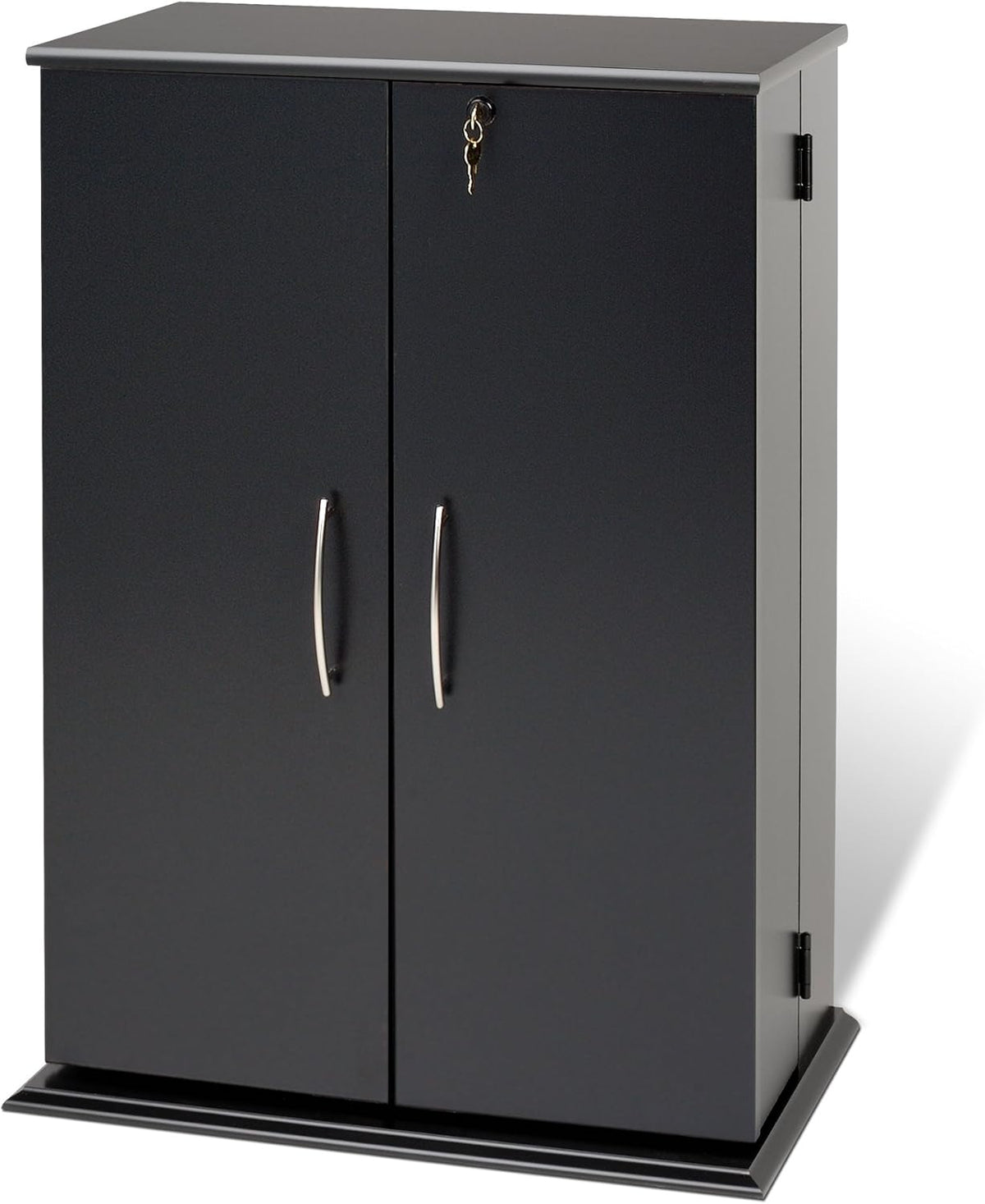 Black Locking Media Storage Cabinet L87416