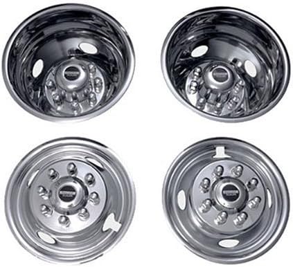 Polished 19.5 Inch 8 Lug Stainless Steel Wheel Simulator Kit X9093
