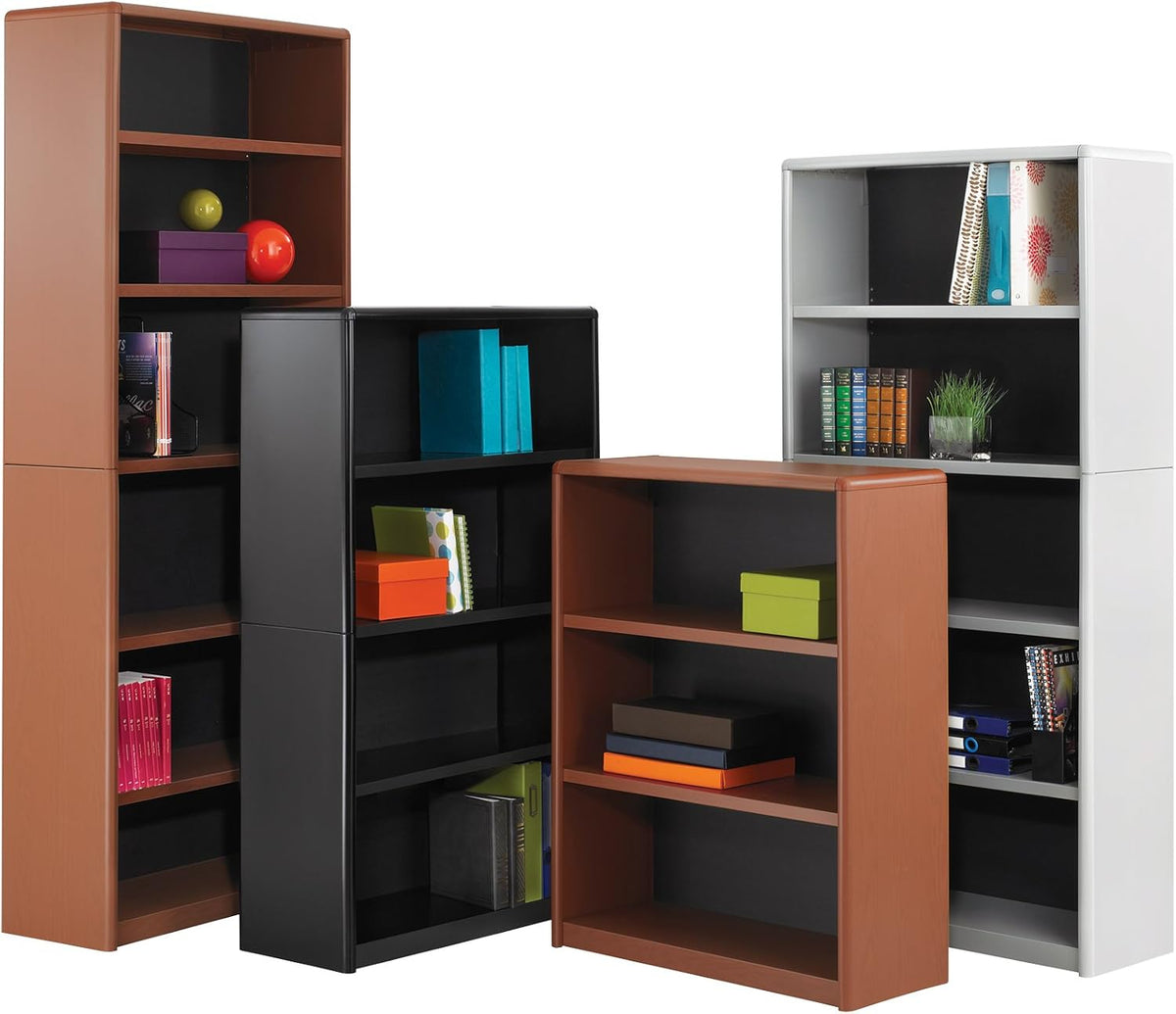 6-Shelf Gray Bookcase T6791