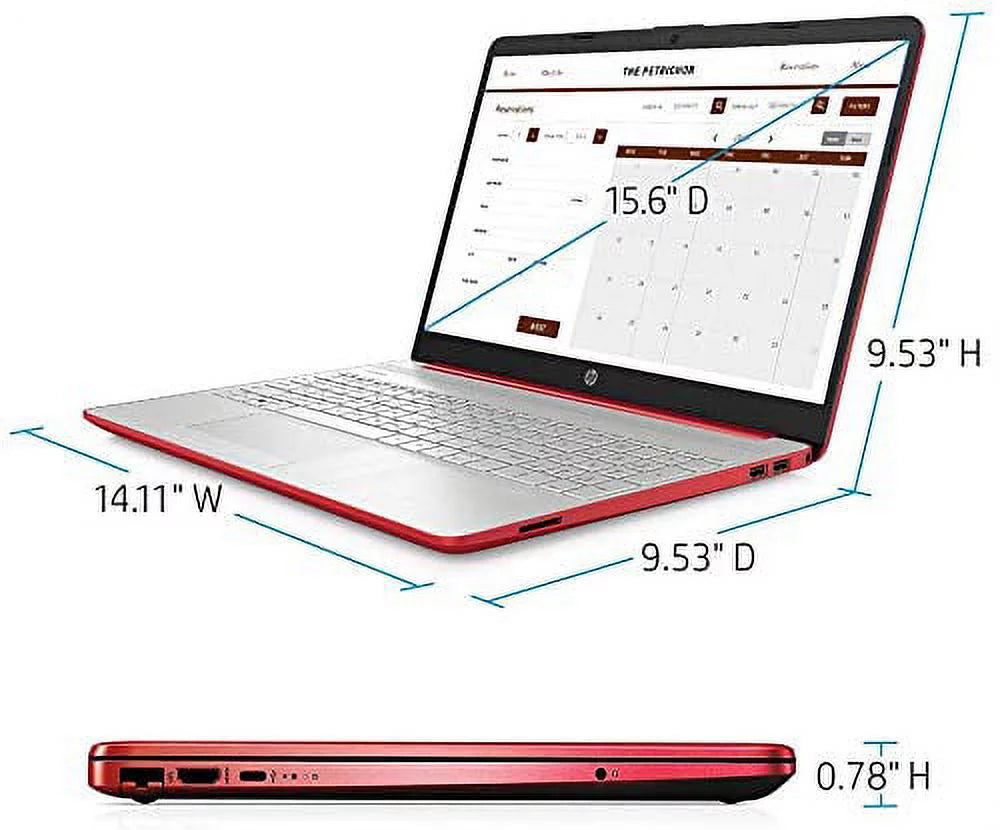 Scarlet Red 15.6" HD Laptop Computer Intel Pentium Gold 6405U 4GB DDR4 500GB HDD Intel UHD Graphics Windows 10 C22284