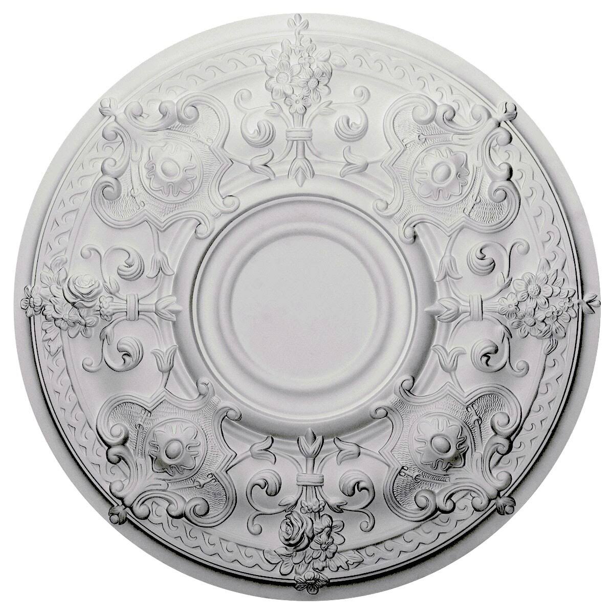 Hand-Painted Stone Hearth Crackle Ceiling Medallion Y5953