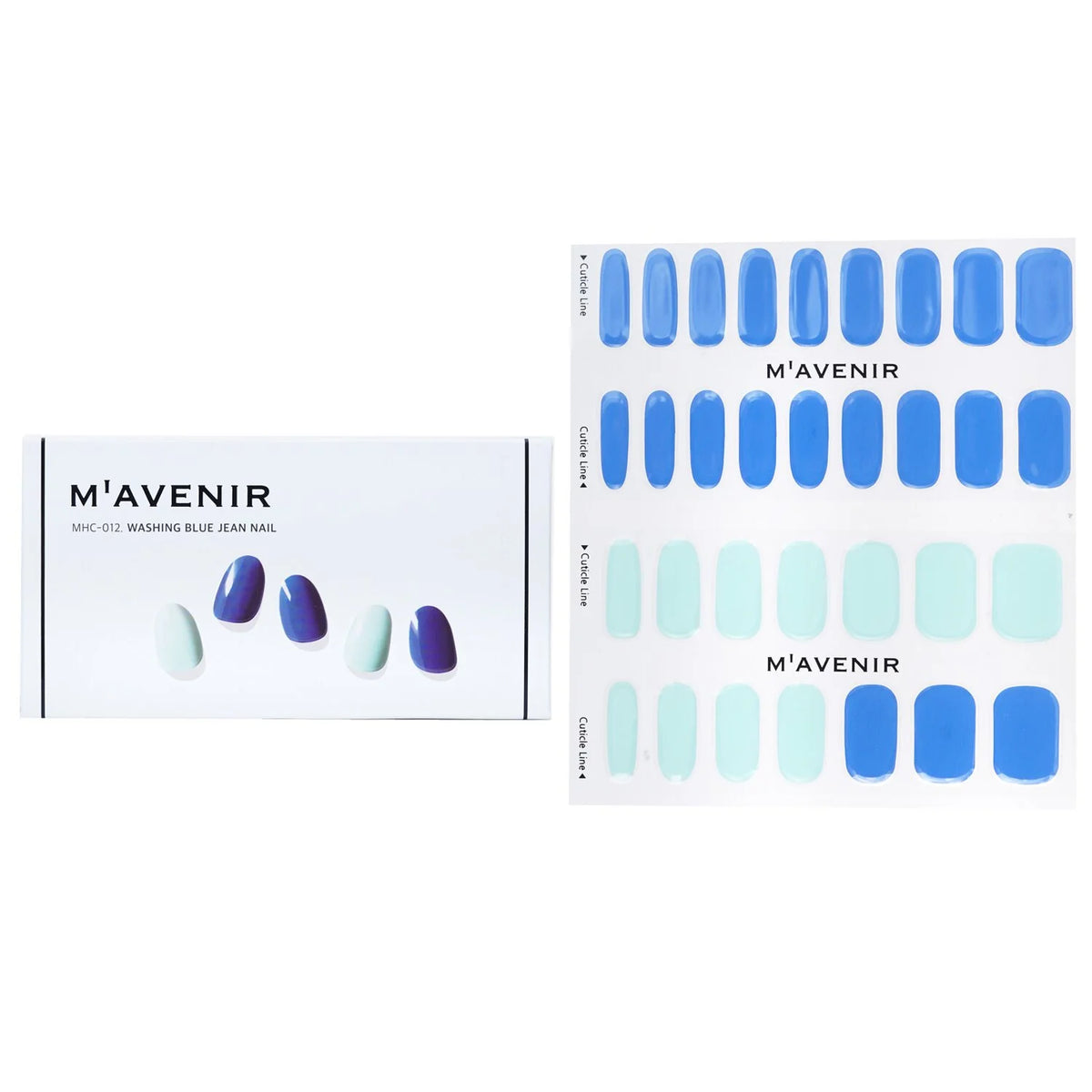 32pcs Blue Nail Sticker F7223