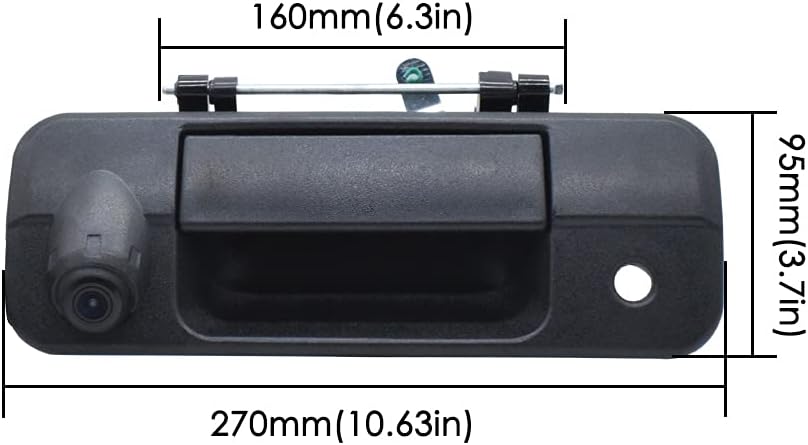 Black Tailgate Backup Camera Reverse Handle Rear View Cameras Pack of 2 O21502