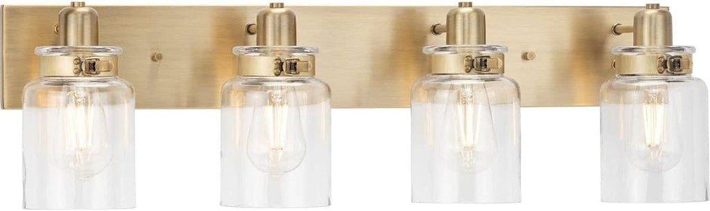 4-Light Clear Glass Bath Vanity Light U57857