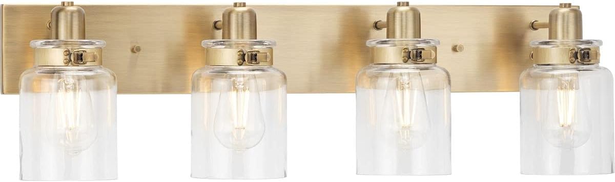4-Light Clear Glass Bath Vanity Light U57857
