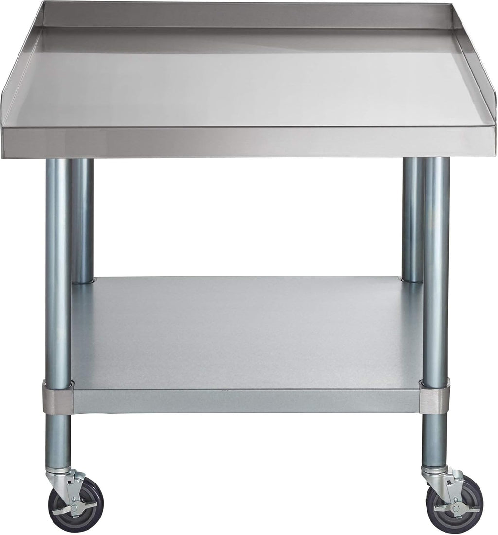Stainless Steel Grill Table Stand 30 x 24 with Casters Wheels P284