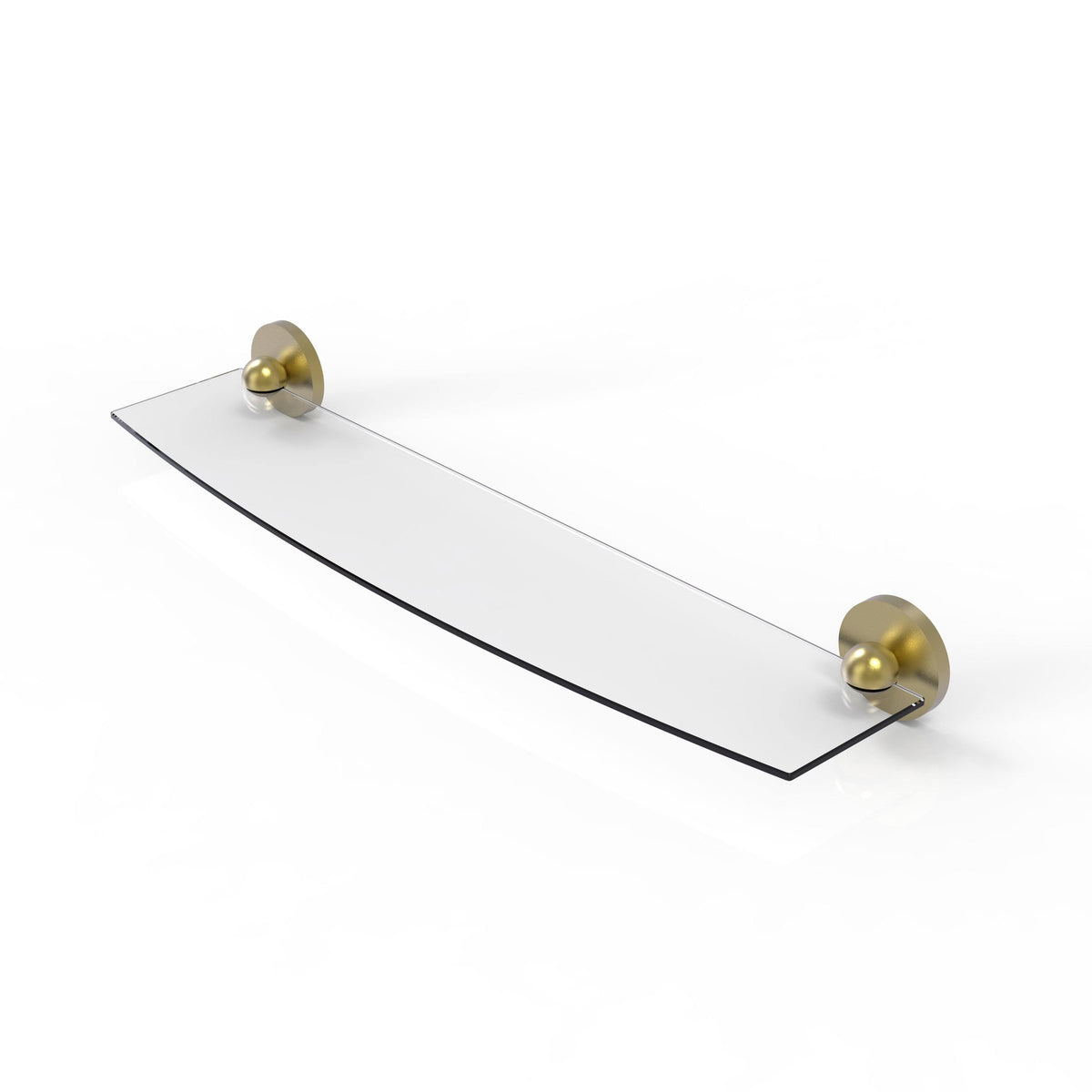 Satin Brass Glass Shelf A8679