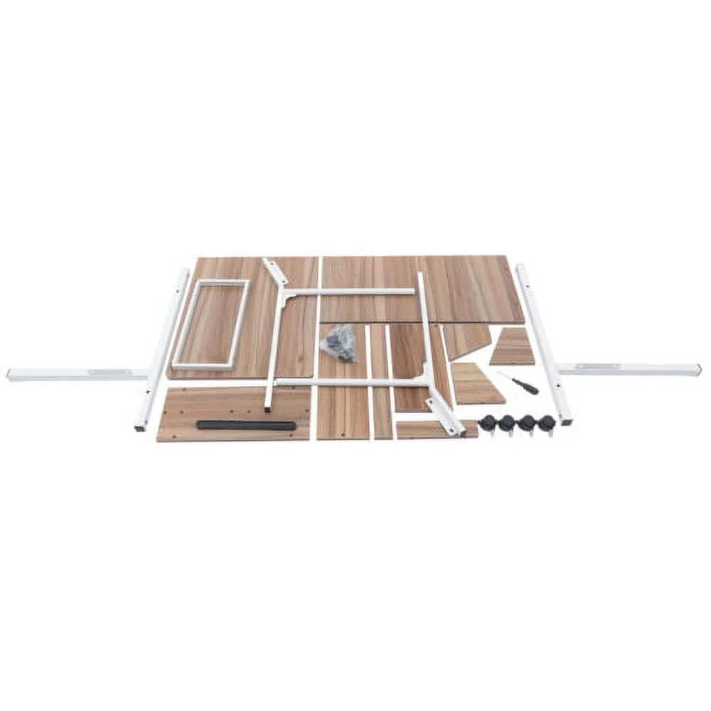 Adjustable C Table with Wheels J697707