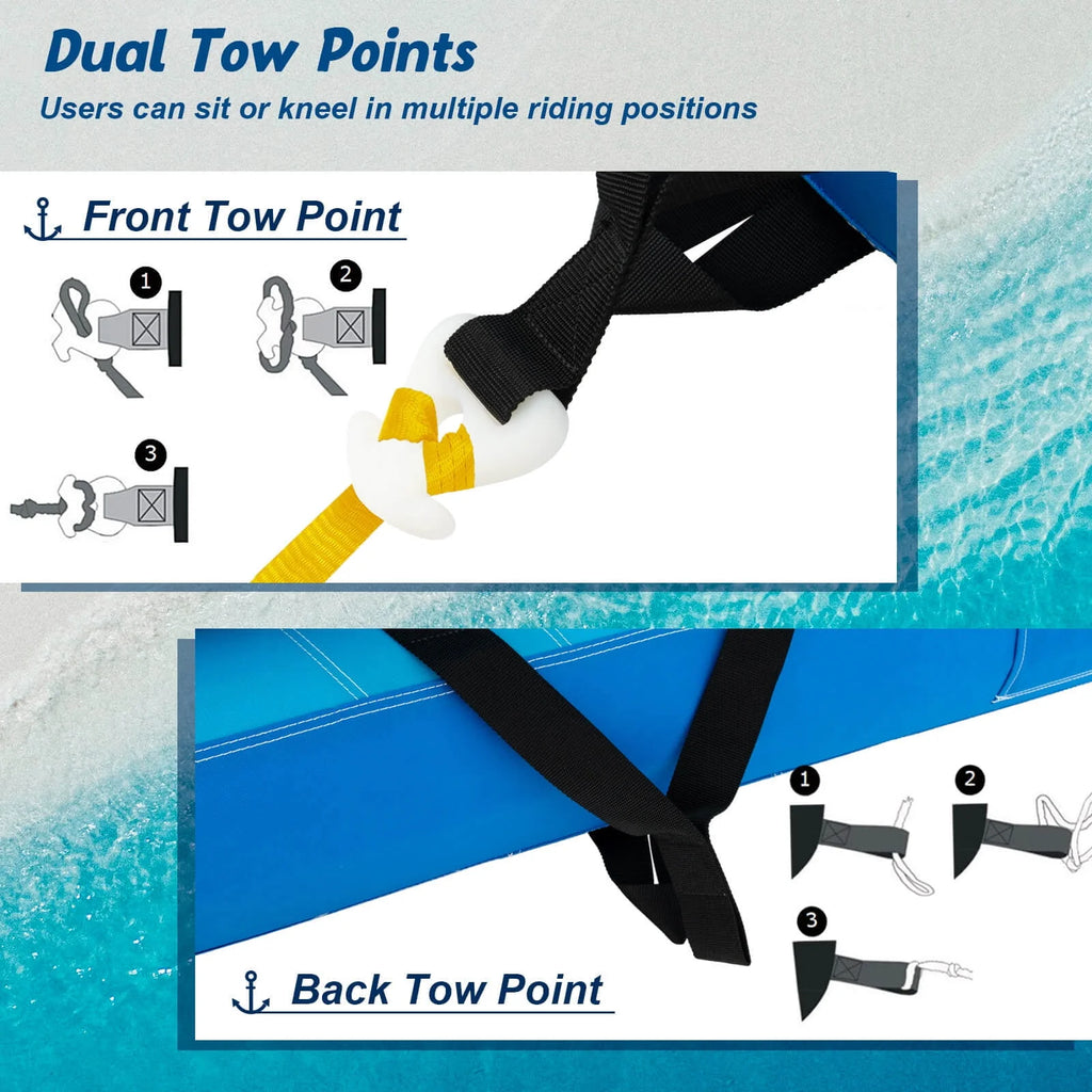 Inflatable Towable Tubes for Boating 2 Person M828