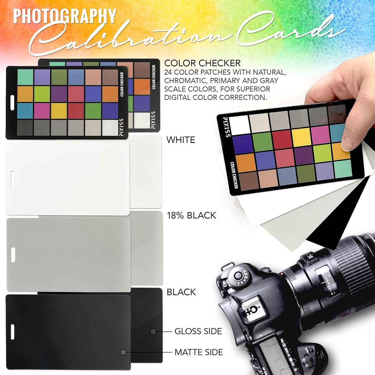 4In1 Color Correction White Balance Card Set G7587