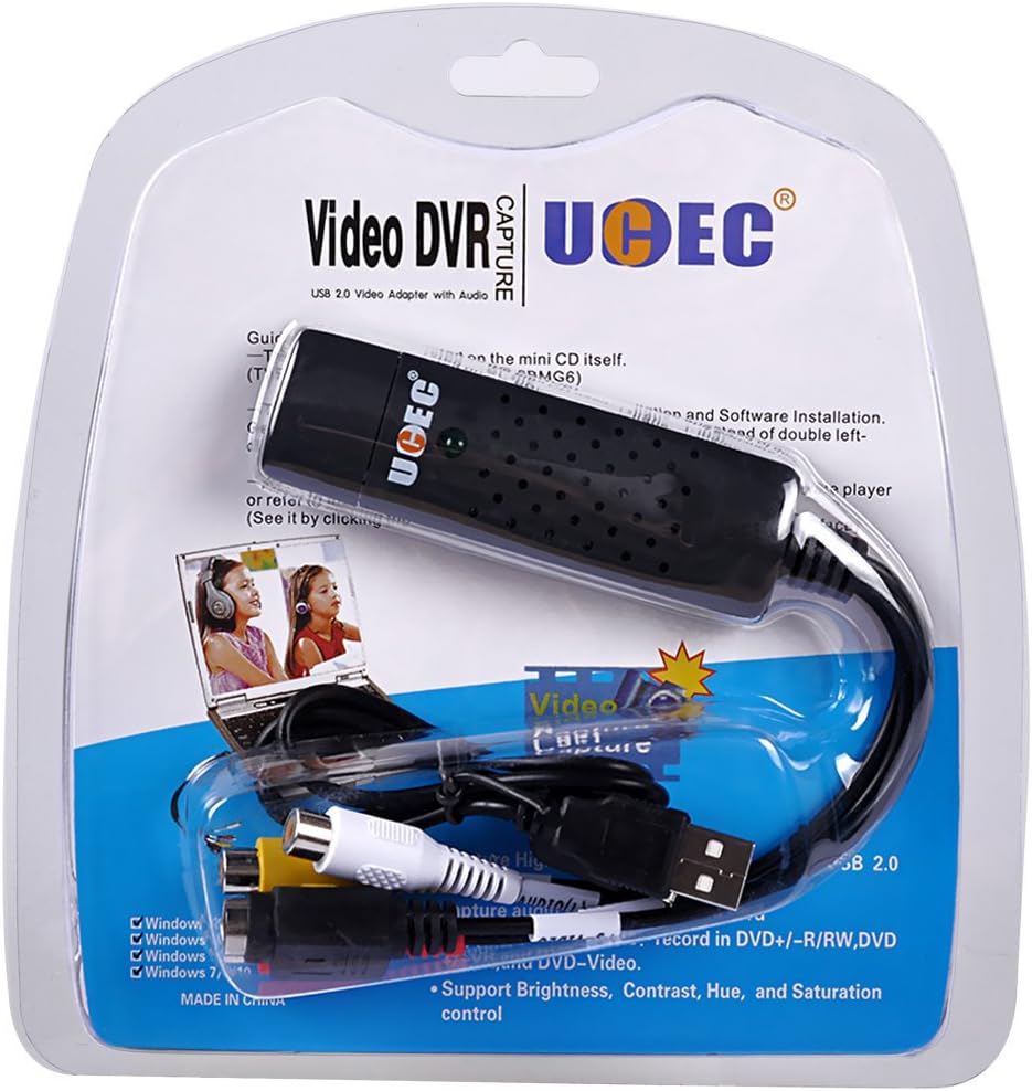 RCA to USB Audio Video Capture Card Converter I96826
