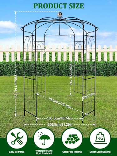 9.5FT Metal Garden Arch R3832