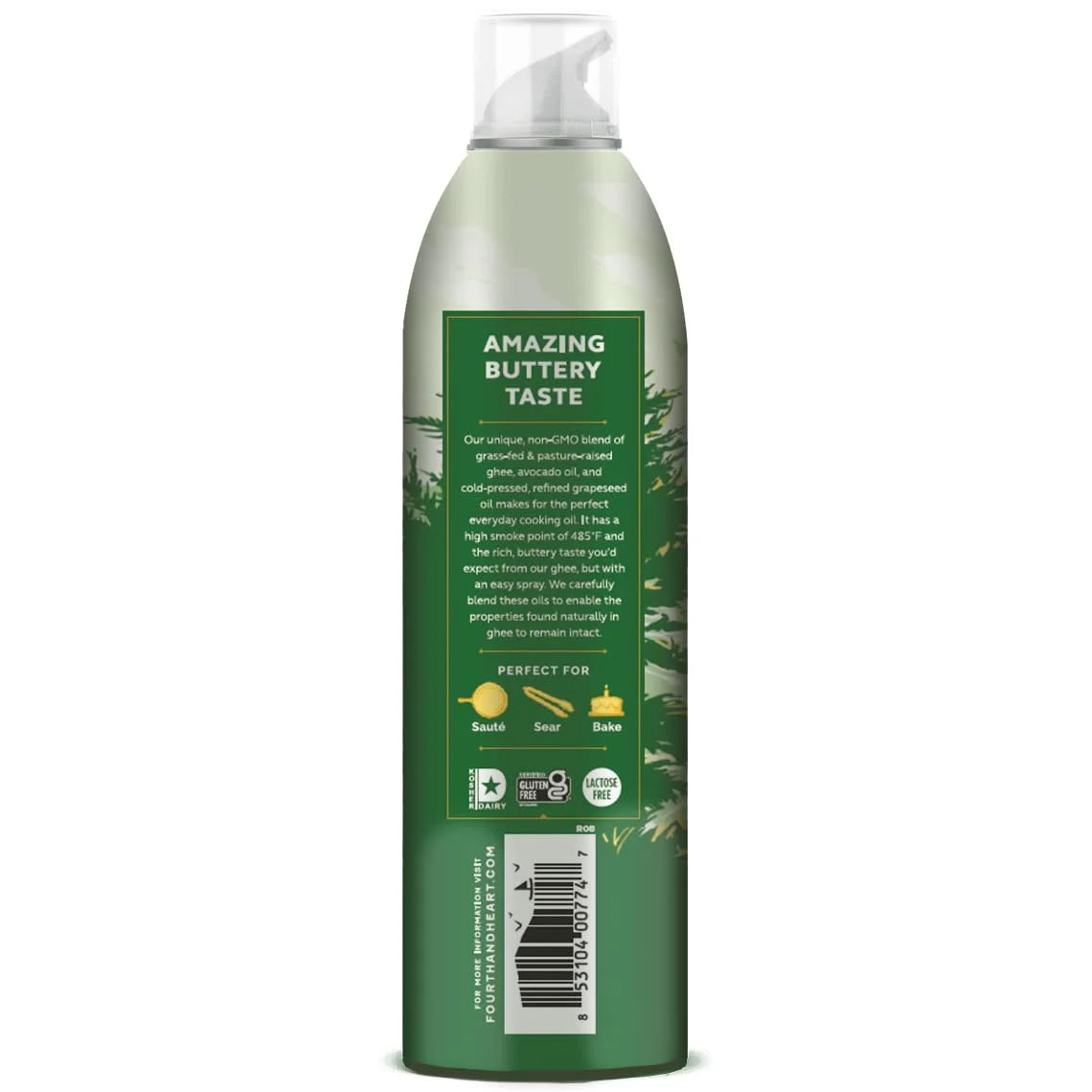 Original Ghee Oil Cooking Spray, 5 Ounce, Non-Stick High Heat Blend M2440