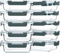 10-Pack 22 Oz Glass Meal Prep Containers with lids Y9141