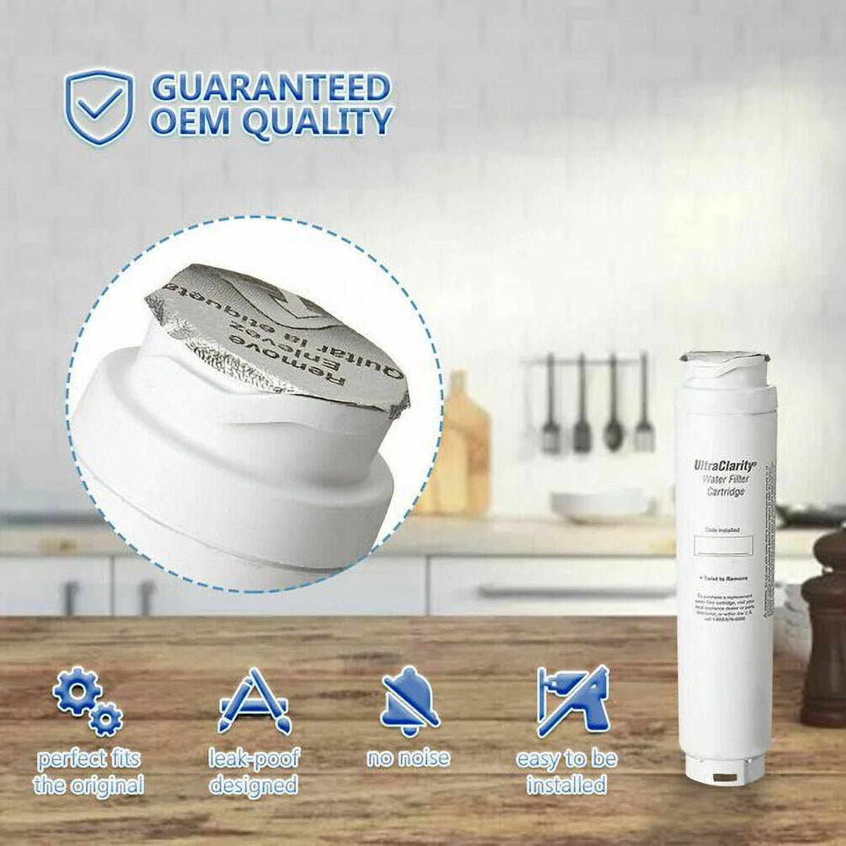 2 Pack Refrigerator Water Filter Cartridge O7382