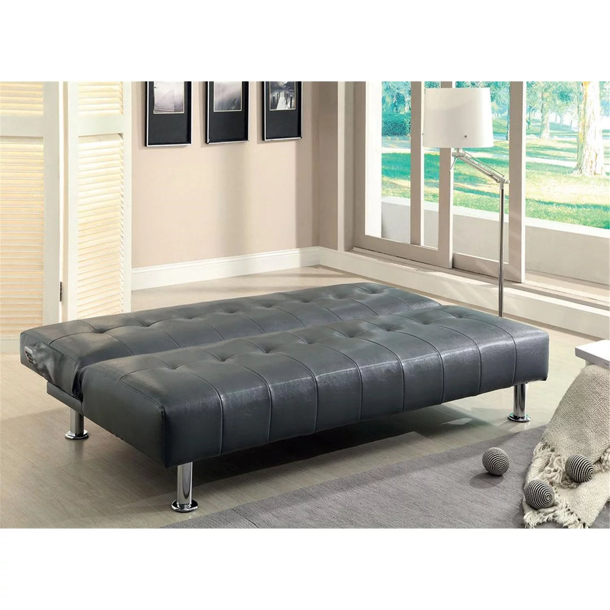 White Futon Sofa Y5236
