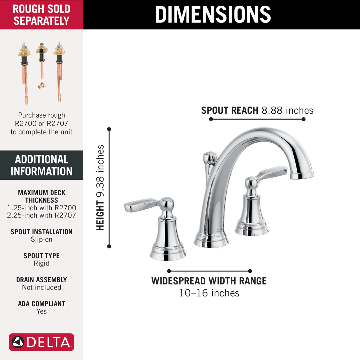Roman Tub Trim F1065