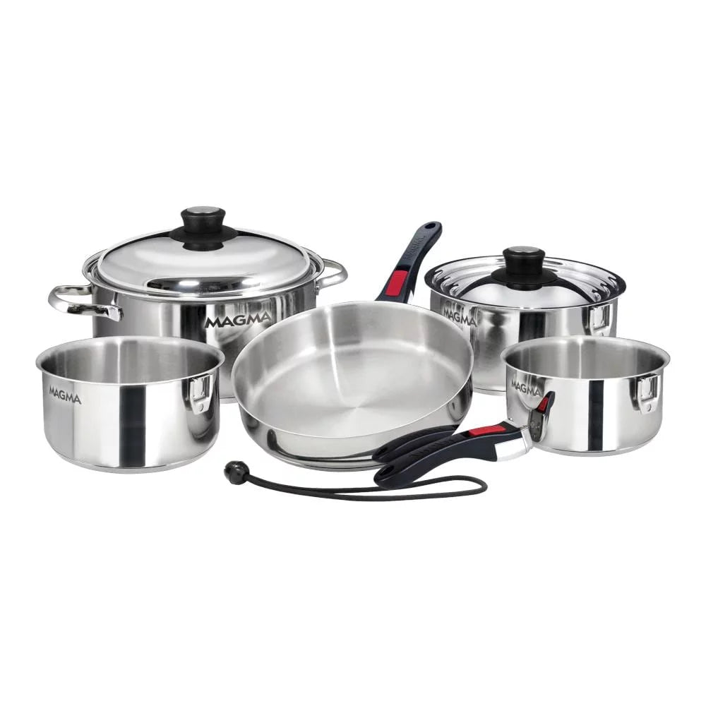 10 Piece Stainless Steel Nesting Cookware Set O8041