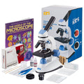 40X-1000X Dual Illumination Microscope with Slide Prep Kit and Book G4646