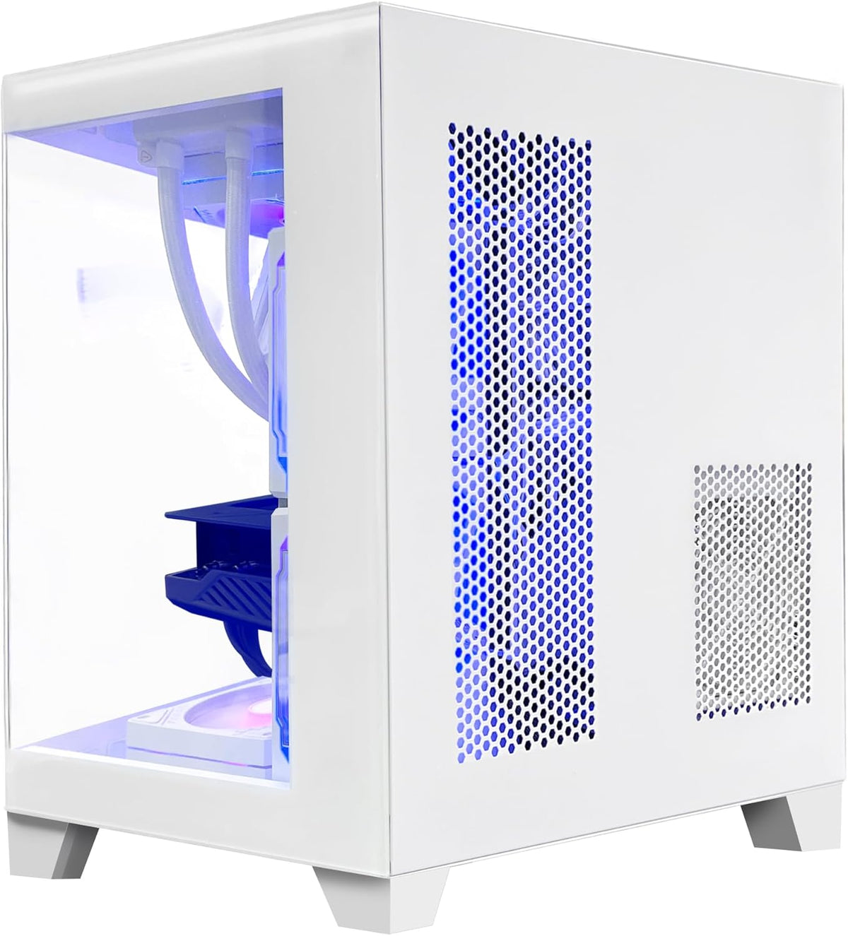White Gaming PC Desktop - AMD Ryzen 7 5700X3D 8-Core 3.0 GHz, RTX 3060 12GB, 32GB DDR4 RAM 3200, 1TB M.2 PCIE SSD, Windows 11 Pro 64-bit M2466