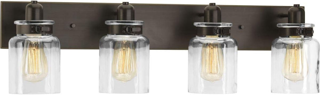 4-Light Clear Glass Bath Vanity Light U57857