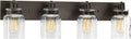 4-Light Clear Glass Bath Vanity Light U57857