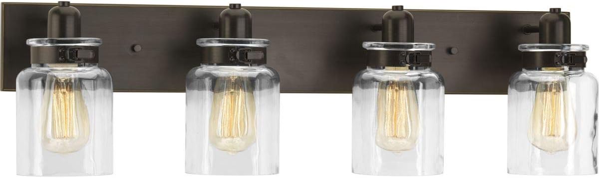 4-Light Clear Glass Bath Vanity Light U57857