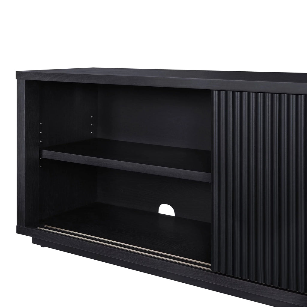 Fluted TV Stand for TVs up to 70" Black R72998
