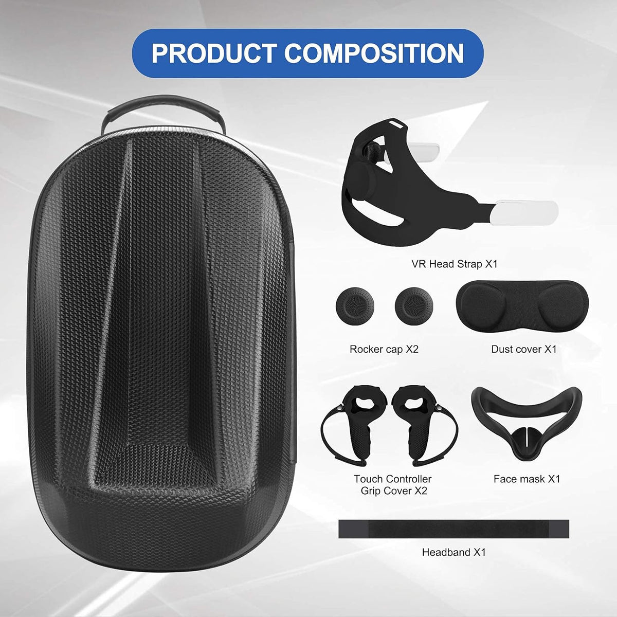 Hard Carrying Case for VR Headset and Accessories V99757