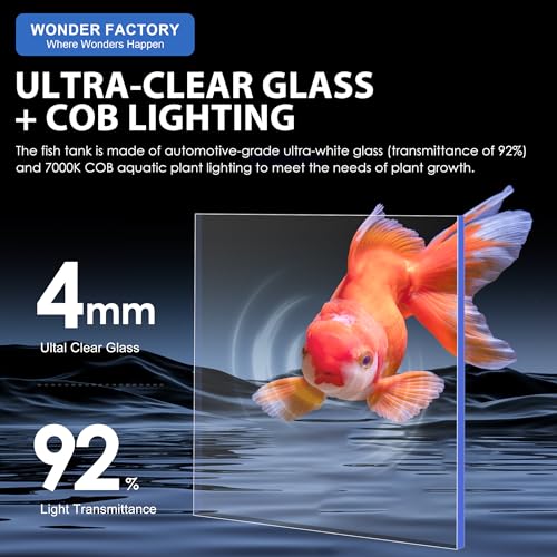 1.5 Gallon Float Glass Fish Tank Starter Kit R4793