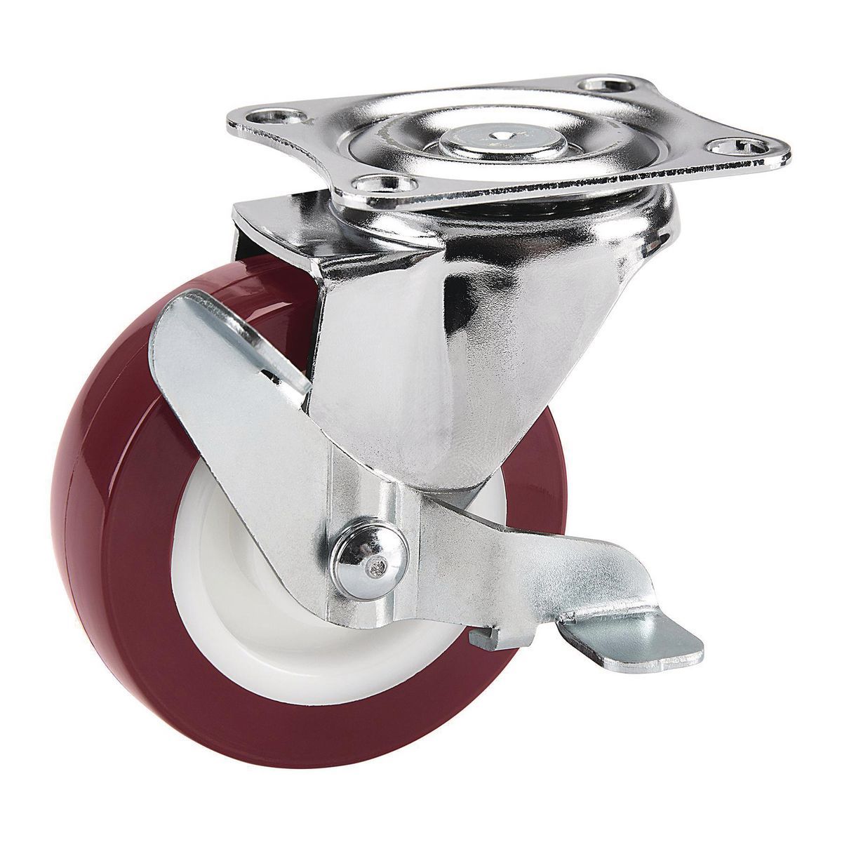 3 in. Polyurethane Swivel Caster with Brake Z40872